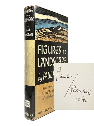 Item #411 Figures in a Landscape [Inscribed with Original Drawing Laid In]. Paul Horgan