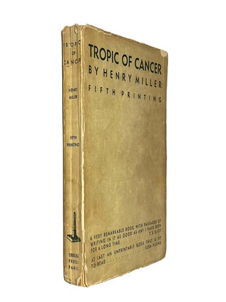 Item #766 Tropic of Cancer. Henry Miller