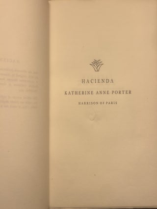 Hacienda [First State w/ Erratum Slip]